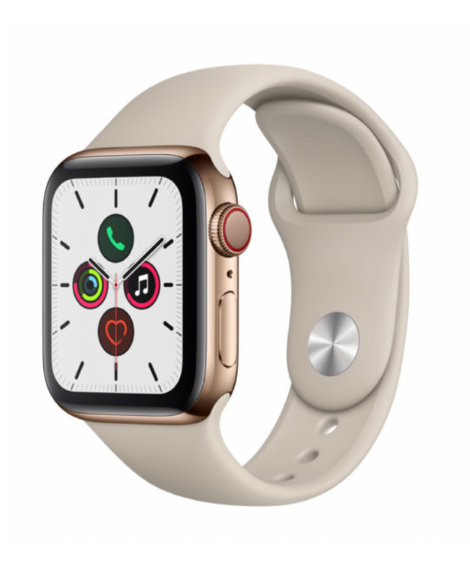 Buy Apple Watch Series 5 Stainless Steel With Sport Band 40 mm